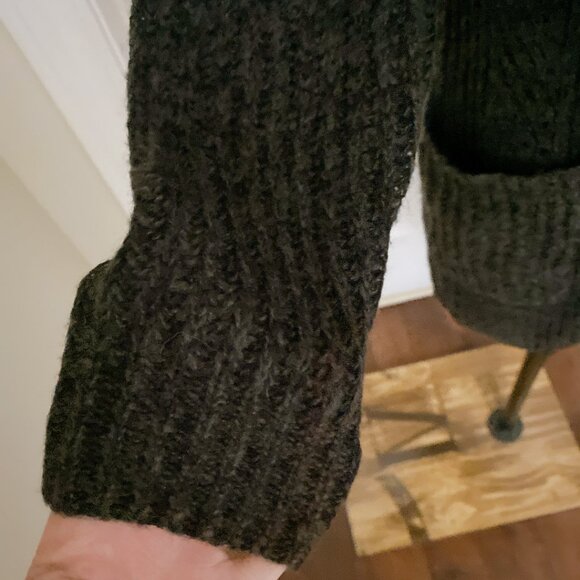 NWT Dark Grey ONLY Knitted Longline Open Front Cardigan - Picture 4 of 6